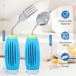 Angled Spoon & Fork Set - Image 4