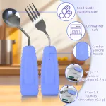Angled Spoon & Fork Set - Image 2