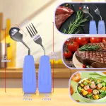 Angled Spoon & Fork Set - Image 6